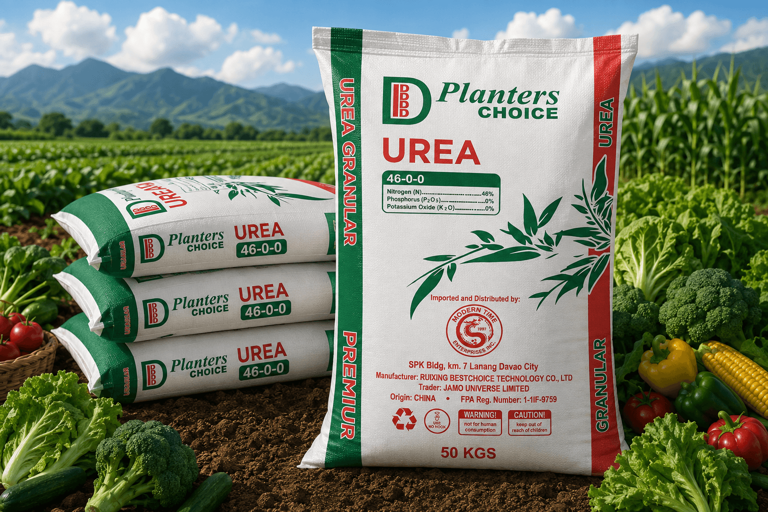 Planters Choice Urea packaging