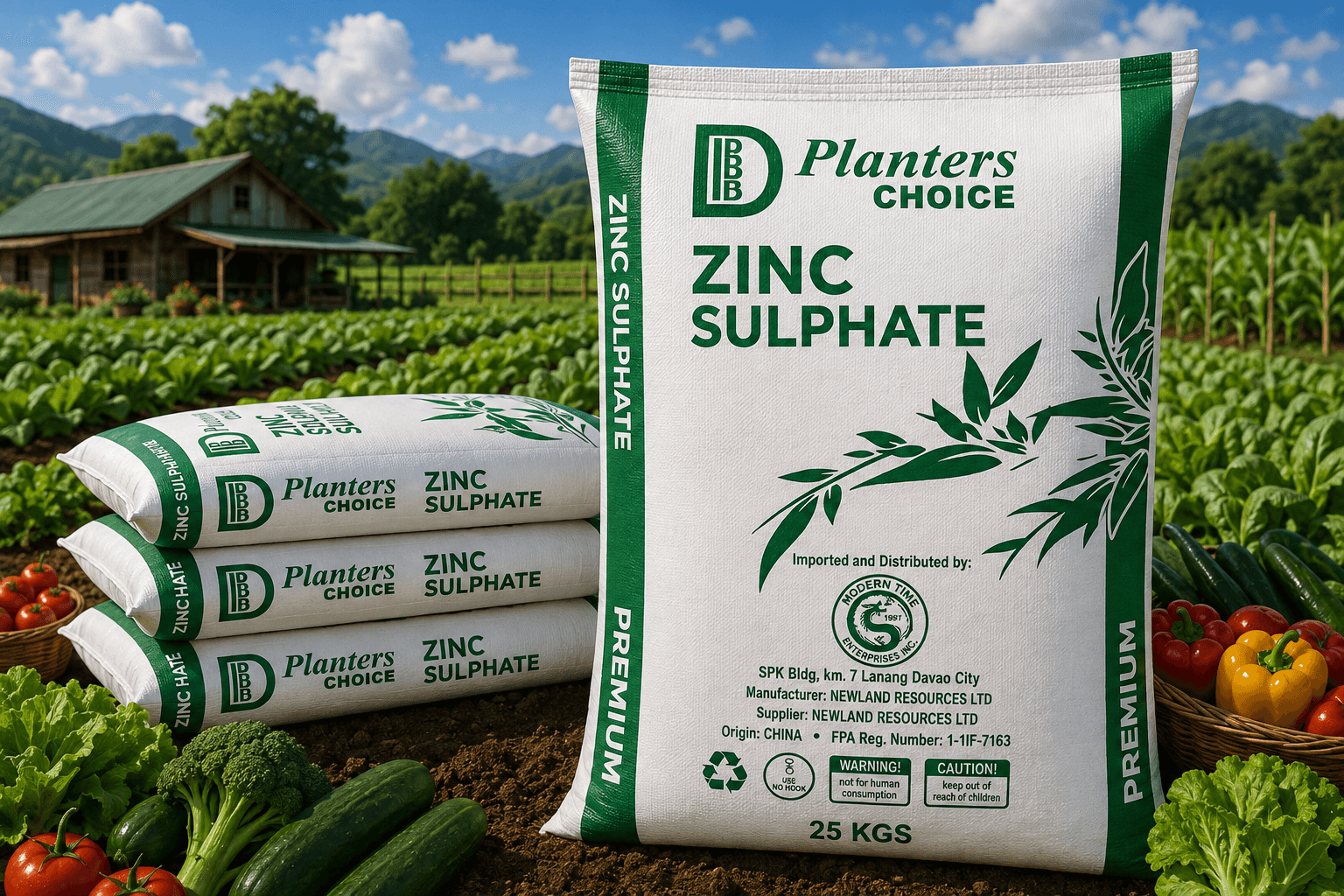 Planters Choice Zinc Sulphate packaging